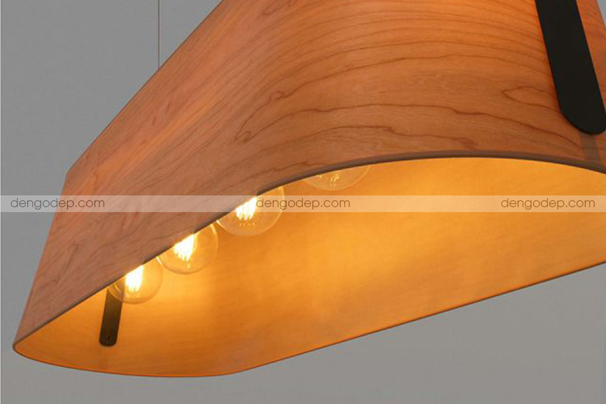 Đèn thả trần thuyền gỗ veneer chất lượng cao với kiểu dáng và hiệu ứng nghệ thuật độc đáo - Hình 3