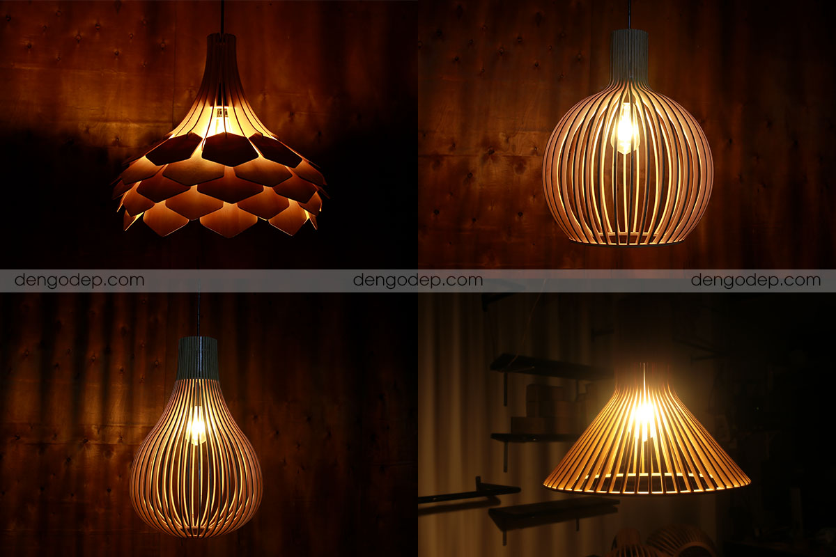 Đèn gỗ thả trần chất lượng cao và hiệu ứng đẹp - hình 3