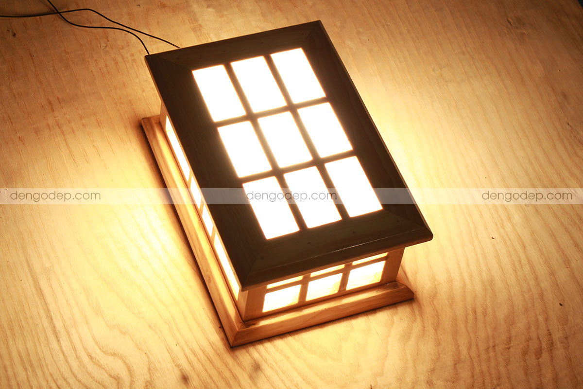 Đèn gỗ trang trí chất lượng cao với hiệu ứng ánh sáng nghệ thuật - hình 4
