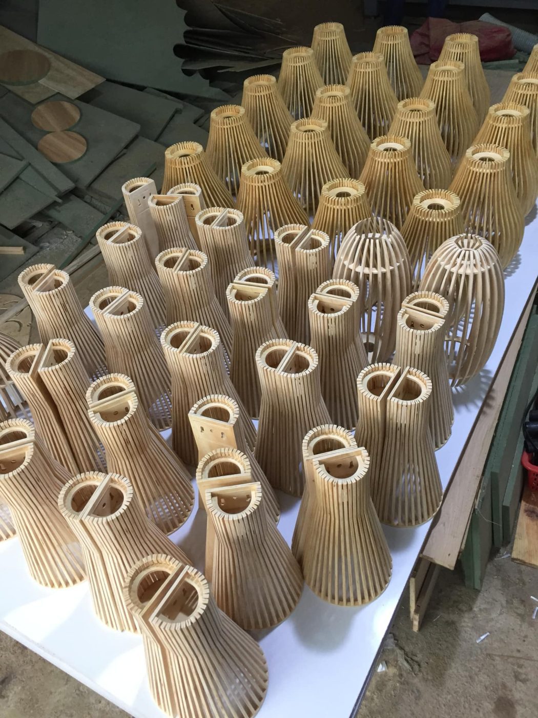 Sản xuất đèn gỗ cho khách hàng là nhà hàng hải sản - hình 9