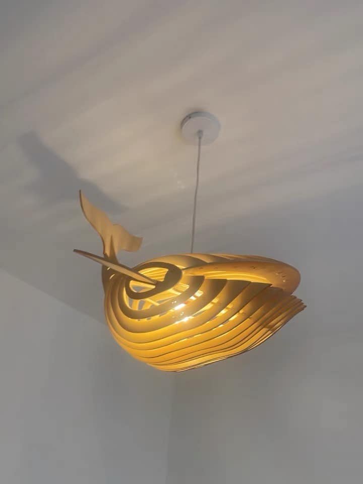 Sản xuất đèn gỗ cho khách hàng là nhà hàng hải sản - hình 7