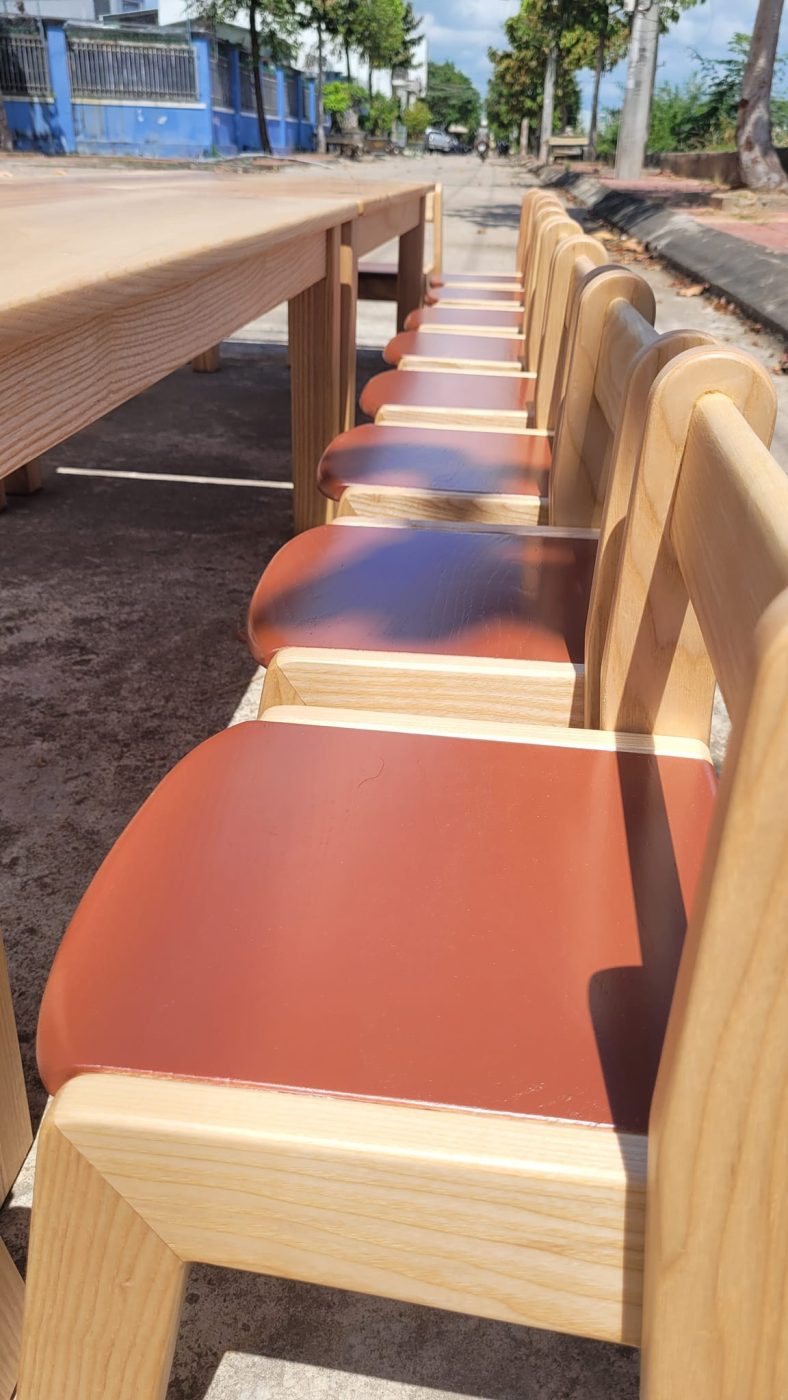Sản xuất bàn ghế cho khách hàng là trường mầm non - hình 15