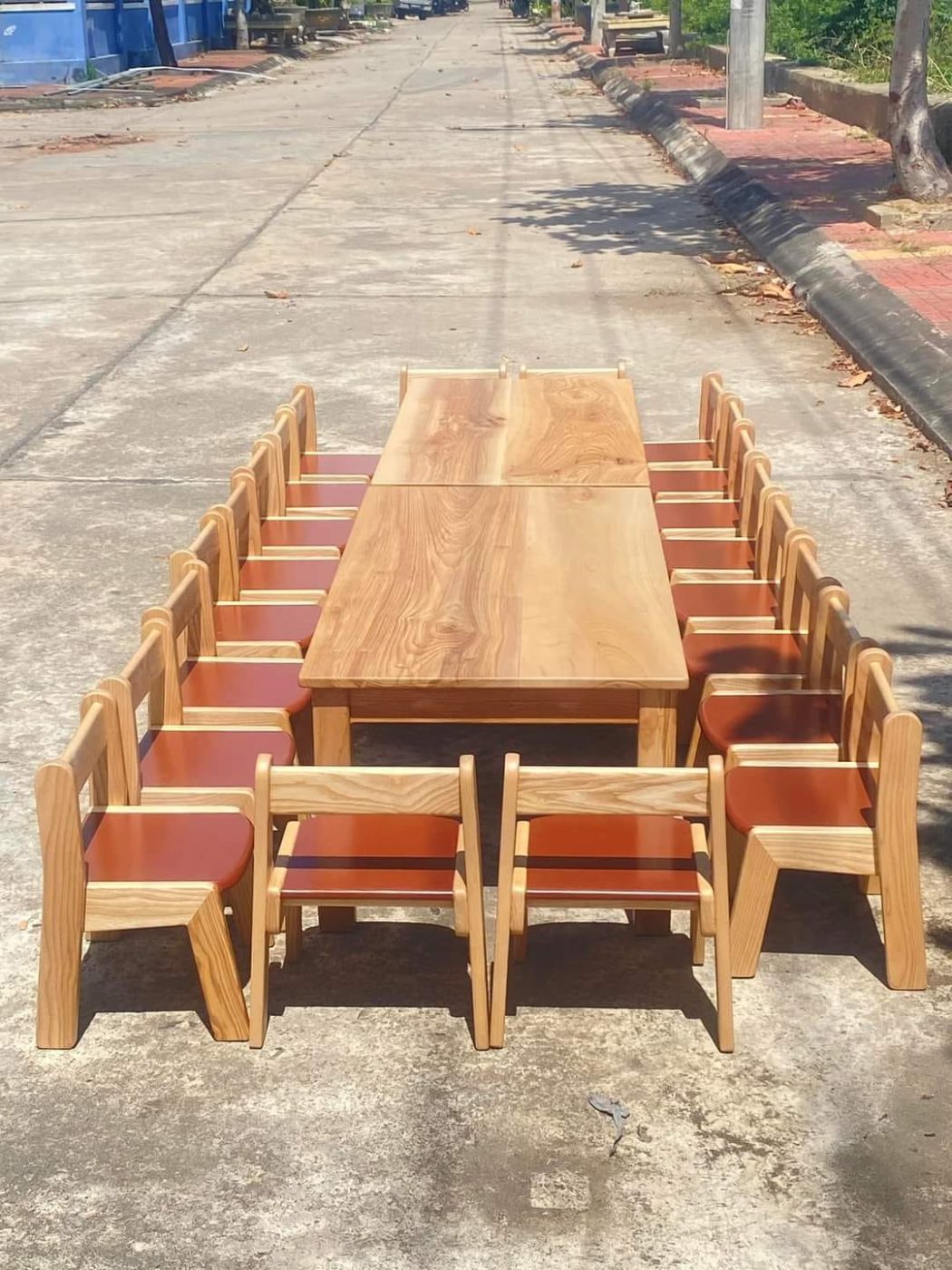 Sản xuất bàn ghế cho khách hàng là trường mầm non - hình 8